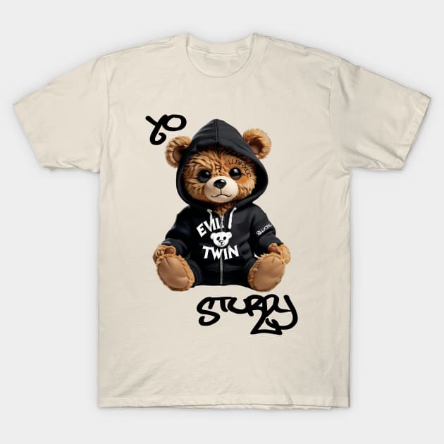 Evil Twin - Bad Bear T-Shirt by Angelic Gangster